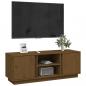 Preview: TV-Schrank Honigbraun 110x35x40,5 cm Massivholz Kiefer