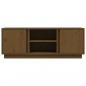 Preview: TV-Schrank Honigbraun 110x35x40,5 cm Massivholz Kiefer