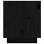 Preview: TV-Schrank Schwarz 110x35x40,5 cm Massivholz Kiefer