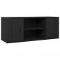 Preview: TV-Schrank Schwarz 100x35x40 cm Holzwerkstoff