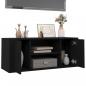 Preview: TV-Schrank Schwarz 100x35x40 cm Holzwerkstoff