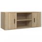 Preview: TV-Schrank Sonoma-Eiche 100x35x40 cm Holzwerkstoff