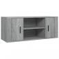 Preview: TV-Schrank Grau Sonoma 100x35x40 cm Holzwerkstoff