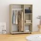 Preview: ARDEBO.de - Kleiderschrank Sonoma-Eiche 80x40x110 cm Holzwerkstoff