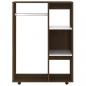 Preview: Kleiderschrank Braun Eichen-Optik 80x40x110 cm Holzwerkstoff