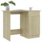 Preview: Schreibtisch Sonoma-Eiche 100x50x76 cm Holzwerkstoff