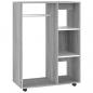 Preview: Kleiderschrank Grau Sonoma 80x40x110 cm Holzwerkstoff