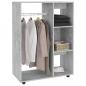 Preview: Kleiderschrank Betongrau 80x40x110 cm Holzwerkstoff