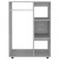 Preview: Kleiderschrank Betongrau 80x40x110 cm Holzwerkstoff