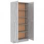 Preview: Badezimmerschrank Grau Sonoma 82,5x30,5x185,5 cm Holzwerkstoff