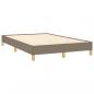 Preview: Boxspringbett mit Matratze Taupe 120x200 cm Stoff