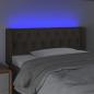 Preview: LED Kopfteil Taupe 103x16x78/88 cm Stoff