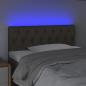 Preview: LED Kopfteil Taupe 100x7x78/88 cm Stoff