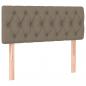 Preview: Boxspringbett mit Matratze & LED Taupe 120x200 cm Stoff