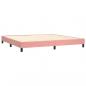 Preview: Boxspringbett mit Matratze Rosa 200x200 cm Samt