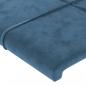 Preview: Kopfteil mit Ohren Dunkelblau 103x23x118/128 cm Samt