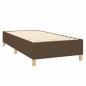 Preview: Boxspringbett mit Matratze Dunkelbraun 90x200 cm Stoff