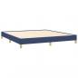 Preview: Boxspringbett mit Matratze Blau 160x200 cm Stoff