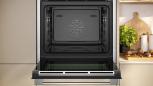 Preview: Neff B24FS33N0 N90 A+ Einbaudampfbackofen, 60 cm breit, 71 L, Wassertank, TFT-Display, Grill, CircoTherm, Kindersicherung, schwarz/Edelstahl