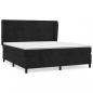 Preview: Boxspringbett mit Matratze Schwarz 160x200 cm Samt