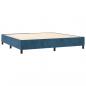 Preview: Boxspringbett mit Matratze & LED Dunkelblau 200x200 cm Samt