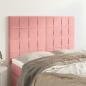 Preview: ARDEBO.de - Kopfteile 4 Stk. Rosa 72x5x78/88 cm Samt