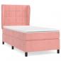 Preview: Boxspringbett mit Matratze Rosa 80x200 cm Samt