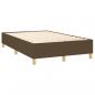 Preview: Boxspringbett mit Matratze Dunkelbraun 120x200 cm Stoff