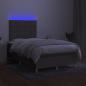 Preview: Boxspringbett mit Matratze & LED Taupe 120x200 cm Stoff