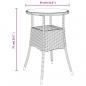 Preview: 3-tlg. Garten-Bistro-Set mit Kissen Braun Poly Rattan