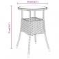 Preview: 5-tlg. Garten-Bistro-Set mit Kissen Grau Poly Rattan