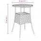 Preview: 5-tlg. Garten-Bistro-Set mit Kissen Grau Poly Rattan