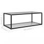 Preview: Couchtisch Transparent 100x50x35 cm Hartglas