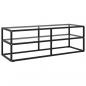 Preview: ARDEBO.de - TV-Schrank Schwarz mit Hartglas 120x40x40 cm