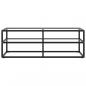 Preview: TV-Schrank Schwarz mit Hartglas 120x40x40 cm