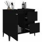 Preview: Badschrank Schwarz 65x33x60 cm Holzwerkstoff