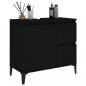 Preview: Badschrank Schwarz 65x33x60 cm Holzwerkstoff