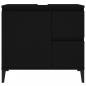 Preview: Badschrank Schwarz 65x33x60 cm Holzwerkstoff