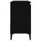 Preview: Badschrank Schwarz 65x33x60 cm Holzwerkstoff