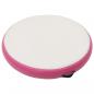 Preview: Aufblasbare Gymnastikmatte mit Pumpe 100x100x15 cm PVC Rosa