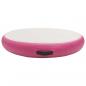 Preview: Aufblasbare Gymnastikmatte mit Pumpe 100x100x15 cm PVC Rosa