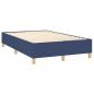 Preview: Boxspringbett mit Matratze & LED Blau 120x200 cm Stoff