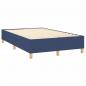 Preview: Boxspringbett mit Matratze Blau 120x200 cm Stoff