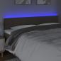 Preview: LED Kopfteil Taupe 180x5x78/88 cm Stoff