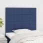 Preview: ARDEBO.de - Kopfteile 2 Stk. Blau 100x5x78/88 cm Stoff