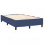 Preview: Boxspringbett mit Matratze & LED Blau 120x200 cm Stoff