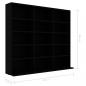 Preview: CD-Regal Schwarz 102x23x89,5 cm Holzwerkstoff