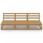 Preview: Outdoor-Sofa 3-Sitzer Honigbraun Massivholz Kiefer