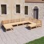 Preview: ARDEBO.de - 9-tlg. Garten-Lounge-Set Massivholz Kiefer