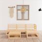 Preview: ARDEBO.de - 5-tlg. Garten-Lounge-Set Massivholz Kiefer